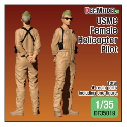 DEF.MODEL, DF35019, USMC Female Helicopter Pilot (1 FIGURE), 1:35