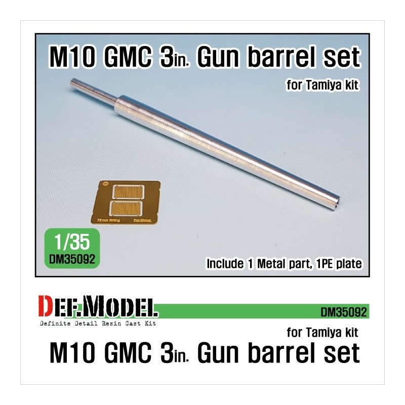 DEF. MODEL ,DM35092, U.S. M10 GMC 3in. Gun Barrel Set ,1:35