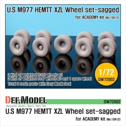DEF.MODEL, DW72002,M977 HEMTT Micherin "XZL" Sagged Wheel set (for ACADEMY),1/72