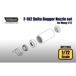 Wolfpack WP72085, F-102 Delta Dagger J57 Engine Nozzle set (for Meng, SCALE 1/72