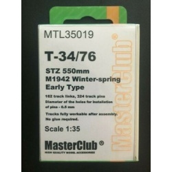 MasterClub MTL35019 T-34/76 STZ 550mm M1942 Winter-spring early type tracks, 1:35