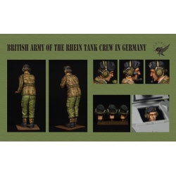 VALKYRIE MINIATURES, VM35014, British Army of Rhein Tank Crew in Germany - 1960 ~ 70 Era (2 Figures and 1 Bust) in scale 1:35