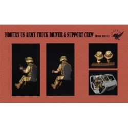 VALKYRIE MINIATURES, VM35015, Modern US Army Truck Driver & Support Crew for M977 (2 Figures) in scale 1:35