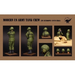 VALKYRIE MINIATURES, VM35017 Modern US Army Tank Crew in Europe - 1970 Era (2 Figures and 1 Bust) in scale 1:35