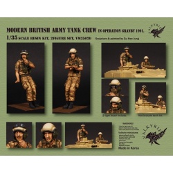 VALKYRIE MINIATURES, VM35019 Bundeswehr Tank Crew - 1960~ 1970 Era (2 Figures and 1 Bust) in scale 1:35