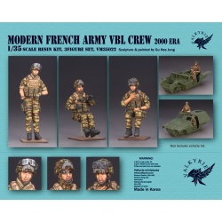 VALKYRIE MINIATURES, VM35022 Modern French Army VBL Crew - 2000 Era (3 Figures) in scale 1:35