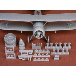 S.B.S Models, 1:48, 48057, Gloster Gladiator Mk.I/Mk.II engine & cowlingr Airfix kit