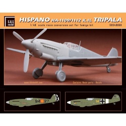 S.B.S Models, 1:48, 48054, Curtiss P-40B exhaust set for Airfix kit