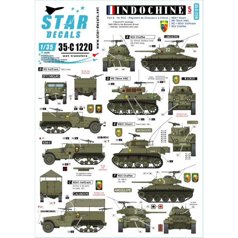 Star Decals 35-C1001, Decals for South African Shermans in Italy 1943-45,1:35