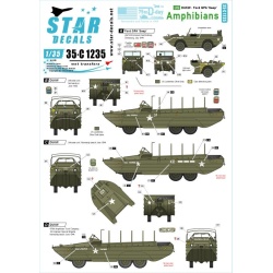 Star Decal 35-C1235, US Amphibians. 75th-D-Day-Special.Normandy and France, 1/35