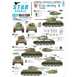 Star Decal 35-C1238, CRO-ARMY 3. Domovinski Rat / Homeland War 1991-95, 1/35