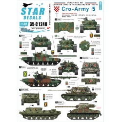 Star Decal 35-C1240, CRO-ARM 5. Domovinski Rat / Homeland War 1991-95, 1/35