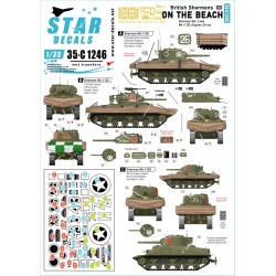 Star Decal 35-C1246, British Shermans on the beach. 75th D-Day Special, 1/35