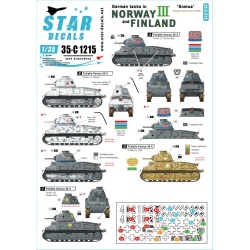 Star Decal 35-C1215 German tanks in Norway & Finland SET NO  III Beute-Somua ta, 1/35