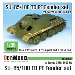 DEF.MODEL, DE35024, Su-100 TD Basic PE detail up set (for 1/35 Zvezda 3688) , 1:35