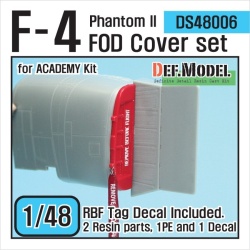 DEF.MODEL, DS48006, F-4 Phantom II FOD Cover set (for Academy 1/48) 1:48