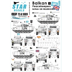 Star Decals 72-A1009, Balkan Peacekeepers (1) , SCALE 1/72