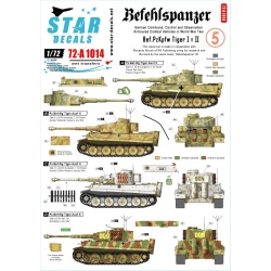 Star Decals 72-A1014, Befehlspanzer SET NO 5. German Command, Control and Obser, 1/72