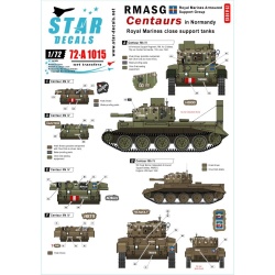 Star Decals 72-A1015, RMASG Centaurs in Normandy, 1/72
