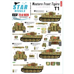 Star Decals 72-A1020, Western Front Tigers SET NO 2., 1/72