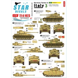 Star Decals 72-A1023, German tanks in Italy SET NO 3. PzKpfw IV, 1/72