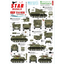 Star Decals 72-A1036, US Assault Tanks & S.P. Howitzers. 75th-D-Day-Special.Normandy and France in 1944, 1/72