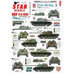 Star Decals 72-A1038 CRO-ARMY 2. Domovinski Rat / Homeland War 1991-95, 1/72