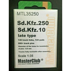 Masterclub , MTL35251 METAL TRACKS FOR SdKfz 251 / SdKfz 11 type 1, SCALE:1/35
