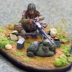 SOL RESIN FACTORY, U.S 101 st Abn Div with Cal.50, cat.no.MM115, 1:35