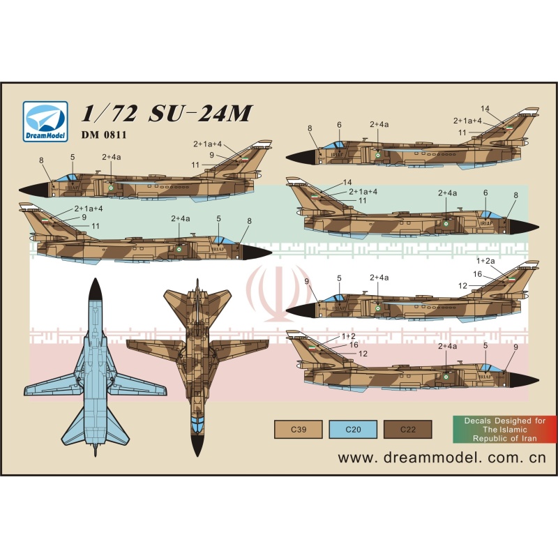 MiG-29A 'Fulcrum' (Izdeliye 9.12) in Russ- DECAL SET, DM0810, Dream Model, 1:72