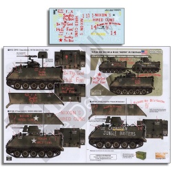ECHELON FD D356275, 1/35 Decals for 1/5th Inf M113s & M132 "ZIPPO"" in Vietnam"