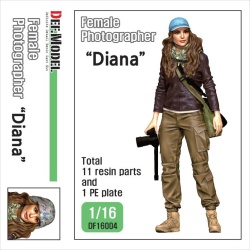 DEF. MODEL DF16004 , Female Photographer "Diana" , 1:16