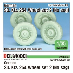 DEF. MODEL DW30049, German Sd. Kfz. 254 Wheel set 2 -NOSagged for HB, SCALE 1:35