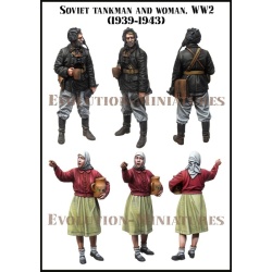 Evolution Miniatures 35168, Wounded Soviet Tankman set 1 WWII(1 figure), SCALE 1:35