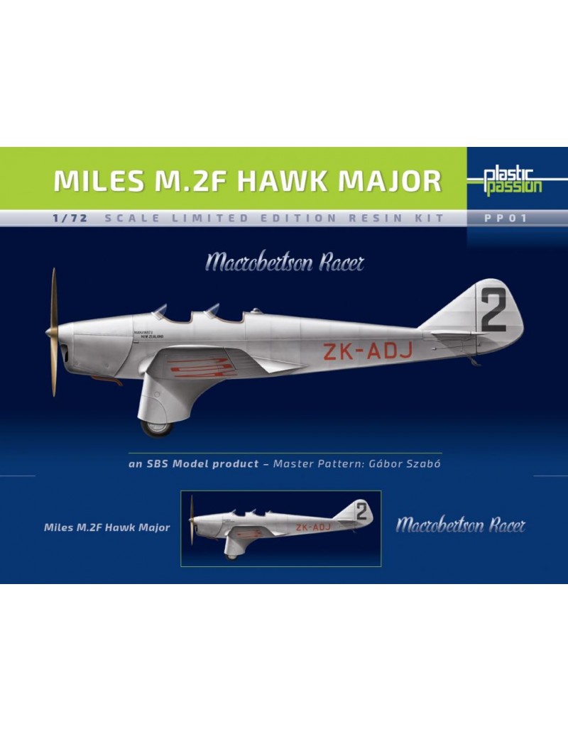Plastic Passion PP01 1/72 Miles M.2F Hawk Major 'Macrobertson' full resin kit 