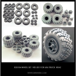 MINIARM 1/35, B35103, Wheel set VI-3 for 6X6 Truck KRAZ
