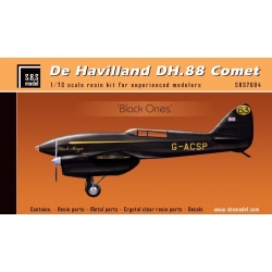 S.B.S Models, 1:72, 7003, De Havilland DH-88 Comet 'Red & Green' full resin kit