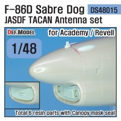DEF.MODEL, DS48014, P-38 F/G Lightning Sagged Wheel set for TAMIYA,1:48
