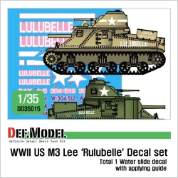 DEF.MODEL, DD35014, "Rice's Red Devils" decal set Korean war 1950/51 , 1:35