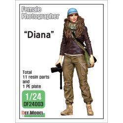 DEF. MODEL DF24003 , Female Photographer "Diana" , SCALE 1/24