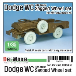 DEF. MODEL DW30048, German Sd. Kfz. 254 Wheel set 1 -Sagged for Hobb, SCALE 1:35