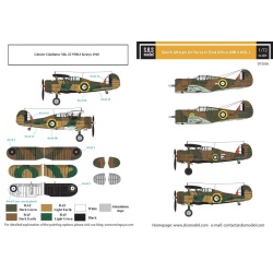 S.B.S Models, 1:72, D72036, South African Air Force in East Africa WW II VOL.I