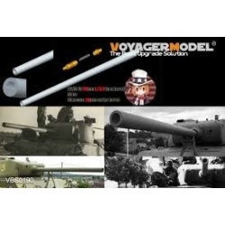 WWII US 76mm L/52 Gun Barrel (1) w/atenna base (GP) , VBS0190, VOYAGERMODEL 1/35
