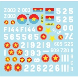 Star Decal 35-C1277, DECALS FOR Vietnam 5. NVA North Vietnamese Tanks and AFVs markings