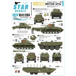 Star Decal 35-C1264, DECALS FOR British AFVs in Holland 1944-45 SET 2, 1:35