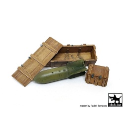 BLACK DOG, F32105 1/32 WW II Luftwaffe bomb SC 250 + crate box N°2