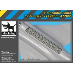A72086 1/72, ACCESSORIES SET FOR F-4 Phantom spine BLACK DOG, 1:72