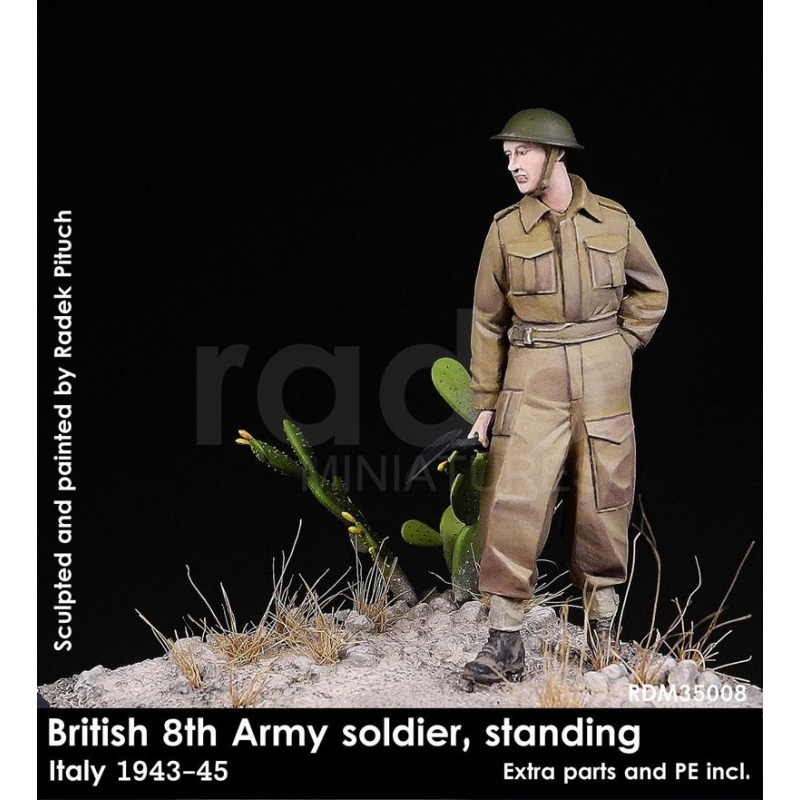 Rado Miniatures, RDM35008, British 8th Soldier in Italy 1943-45 , 1:35