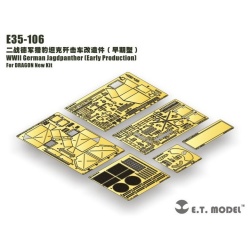 PE for WWII German Jagdpanther Basic（Early Production), E35-106, 1:35 ETMODEL