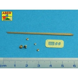 ABER R-41 Barrel Cleaning Rods with Brackets for Tiger I Tunisia for Tamiya kit, 1:35